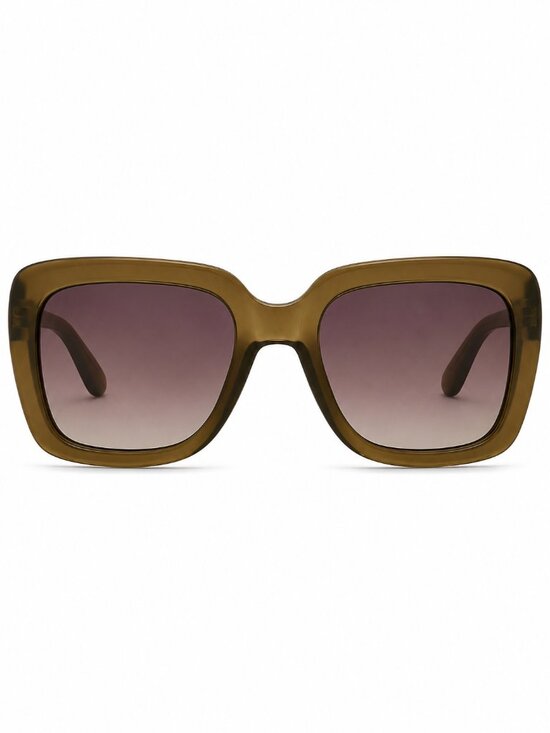 QUAY ICY NO-NS-2572-GRN-BRN Green Frame/Brown Lenses Sunglasses NEW!